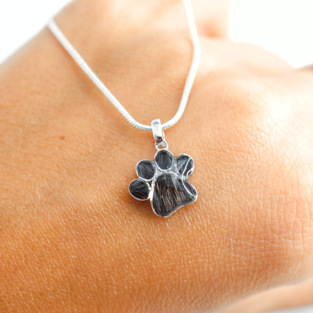 Colgante con cenizas o pelo "Huella" Plata 925