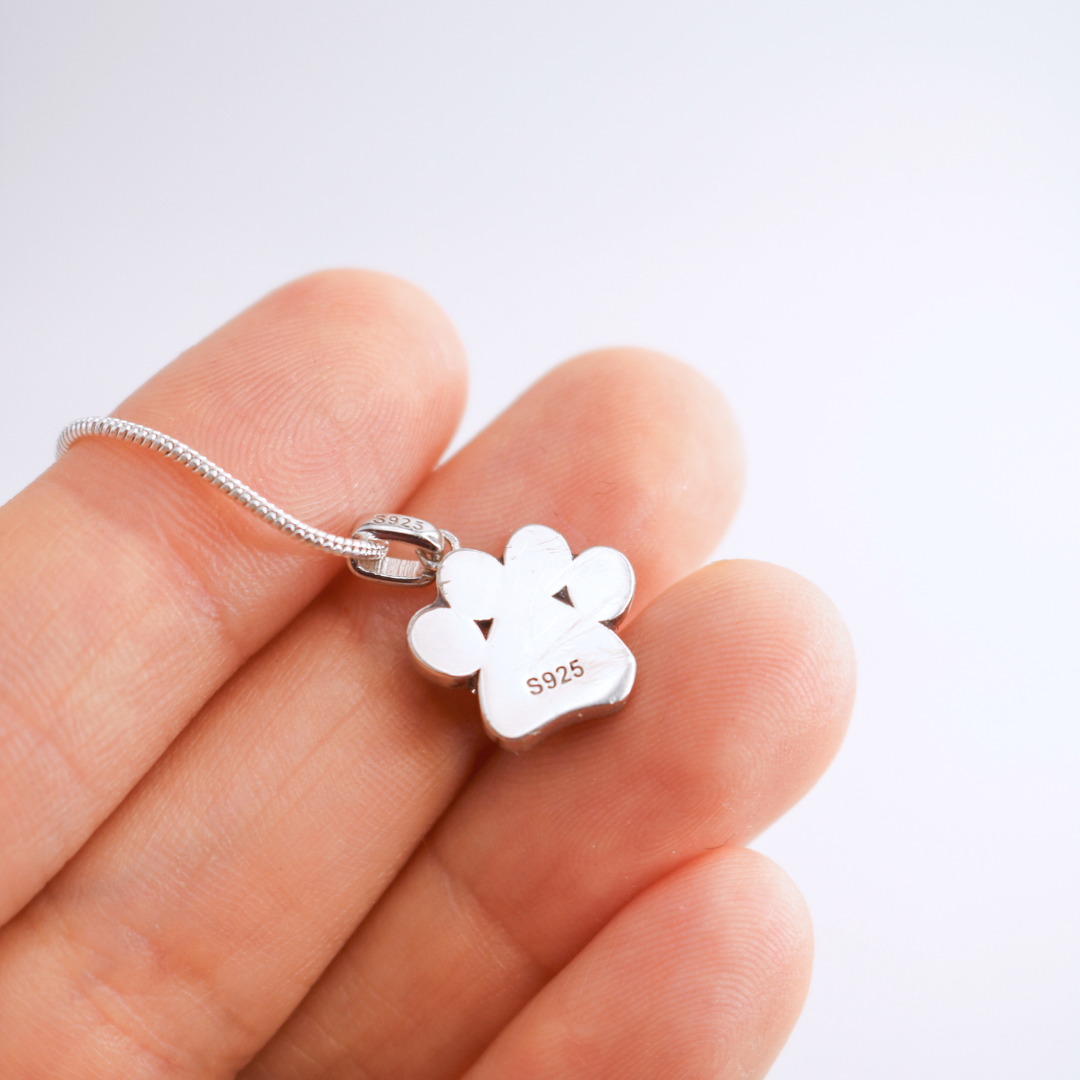 Colgante con cenizas o pelo "Huella" Plata 925