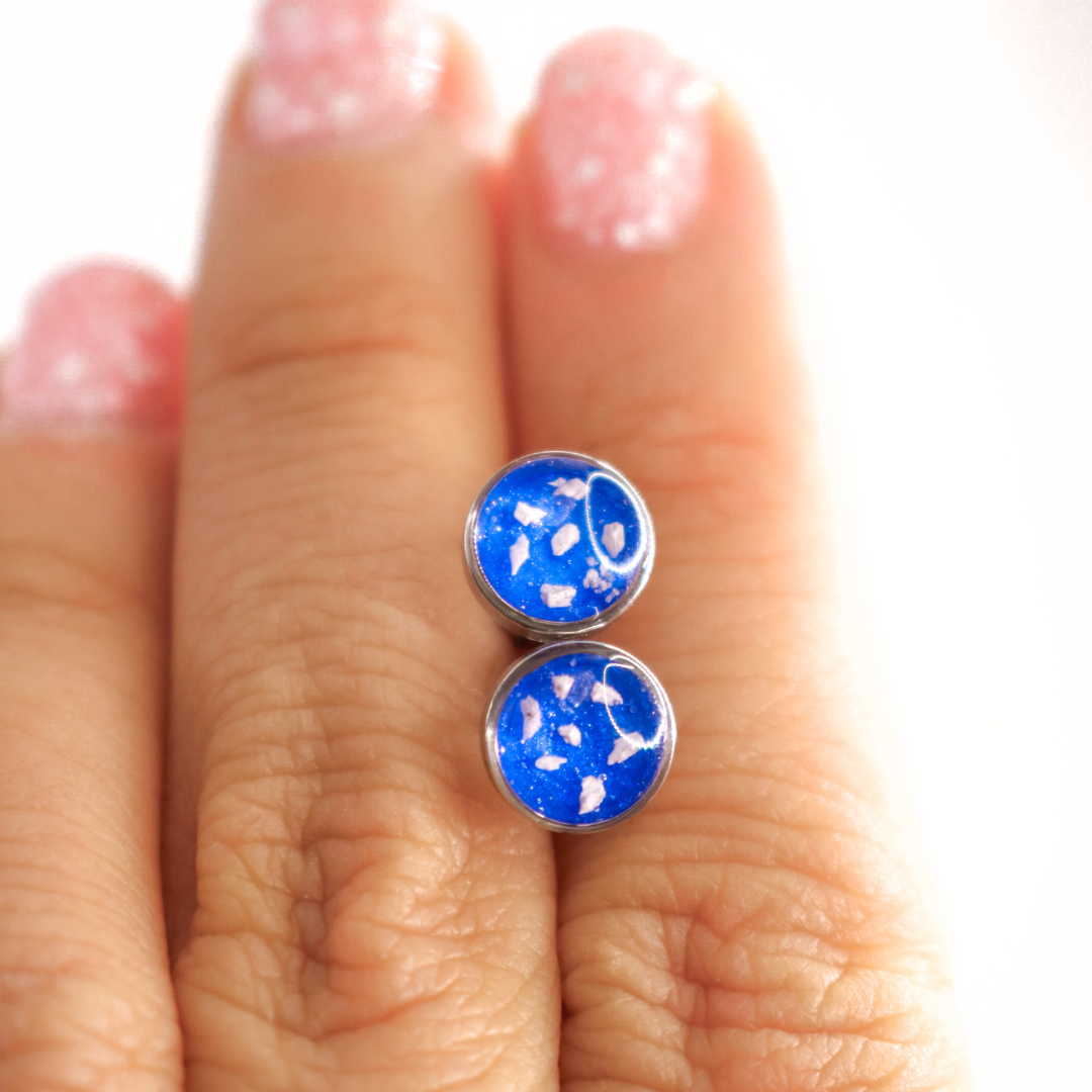 Pendientes 6mm acero inoxidable