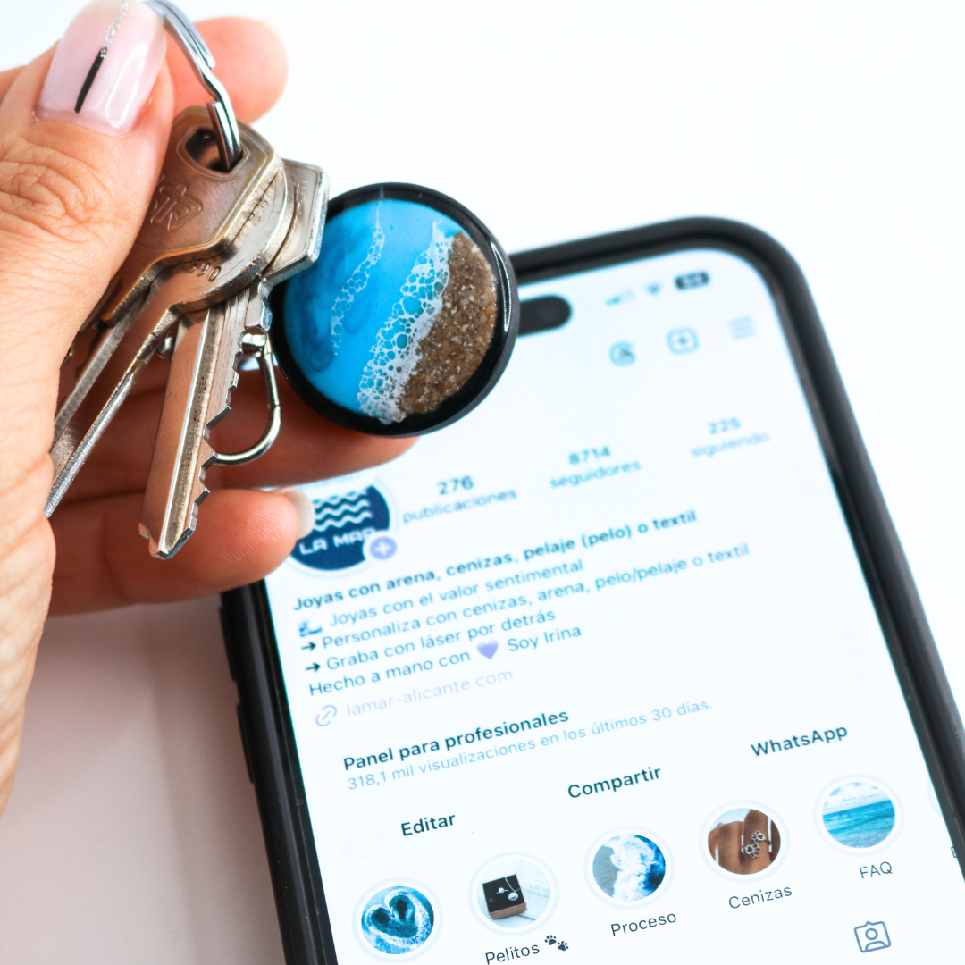 Llavero inteligente NFC personalizable