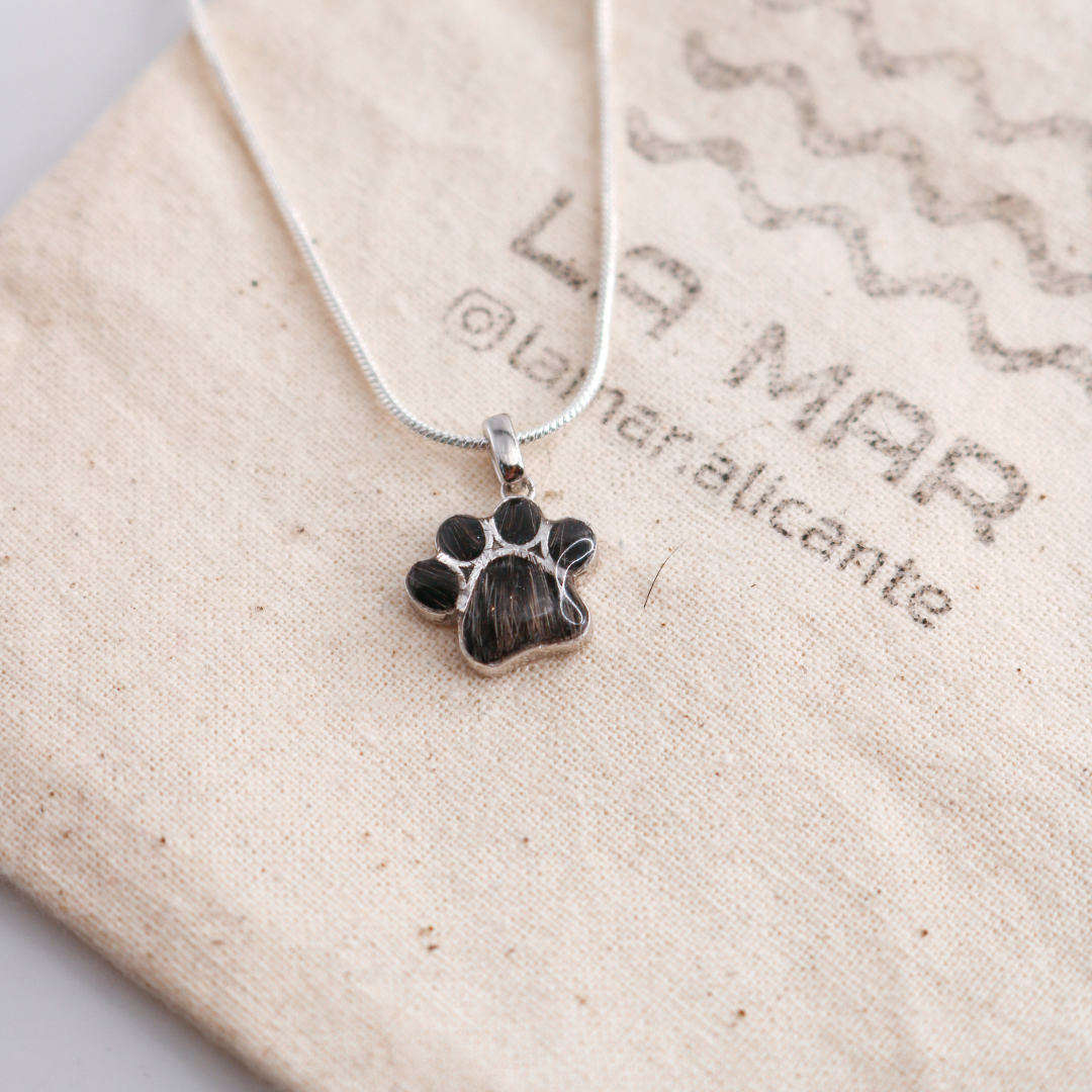 Colgante con cenizas o pelo "Huella" Plata 925