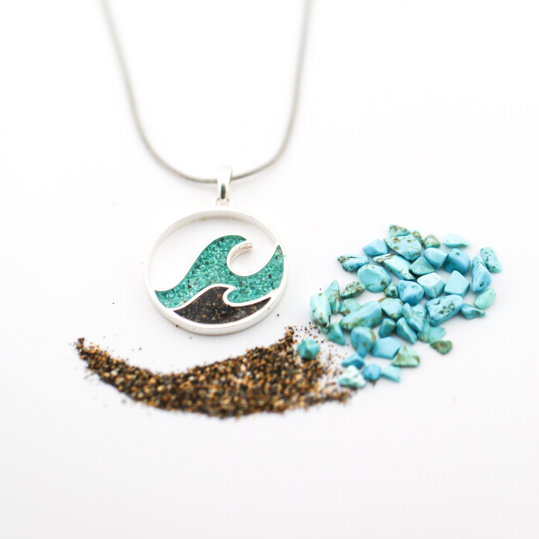 Colgante "Dos olas" Plata 925