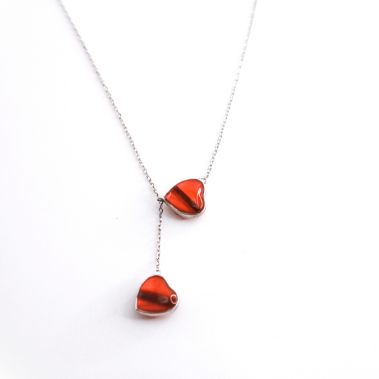 Collar con pelo o cenizas "Amor eterno" PLATA 925