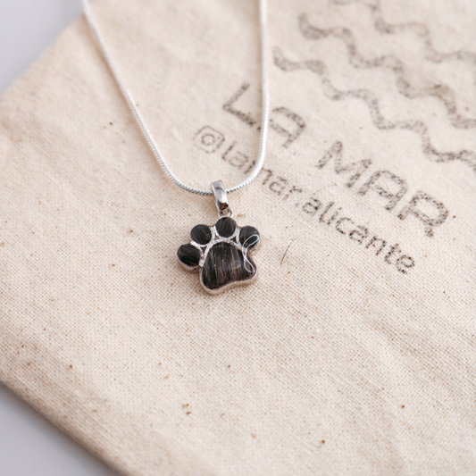 Colgante "Huella" Plata 925 con pelo o cenizas