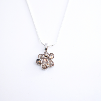 Colgante con cenizas o pelo "Huella" Plata 925